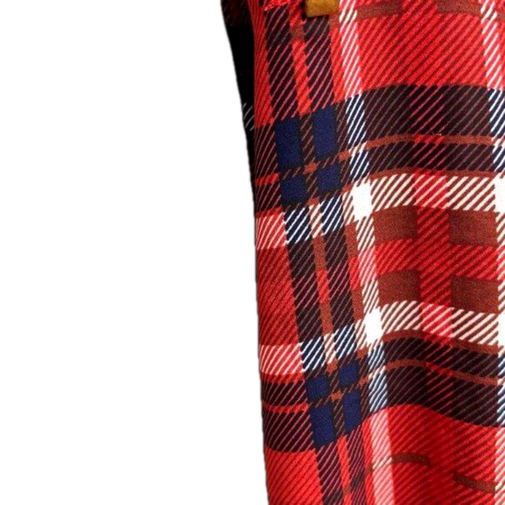 Suzy Shier Plaid Checkered Midi Dress Women's Size Medium - Picture 5 of 7
